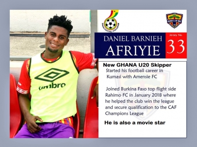 Daniel Afriyie named Black Satellites captain ahead of WAFU championship.