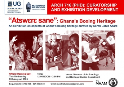 ‘Atswele Sane’ – Ghana’s Boxing Heritage Exhibition By Sarah Lotus Asare Opens At Legon From Wednesday
