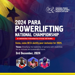 2024 Para Powerlifting National Competition And Celebration Of World Disability Day - 3rd December