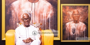 GBC honours 95-year-old Joe Lartey with new portrait painting