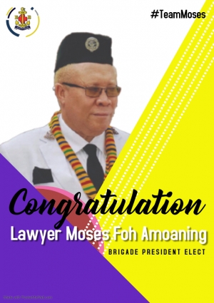 Moses Foh Amoaning elected president of Ghana Boys Brigade.