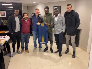 Ghanaian duo Winful Cobinnah and Kwame Bonsu begin training at Ceramica Cleopatra