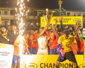 Ejisu in jubilation after winning MTN 2023 Ashantifest Soccer Tournament