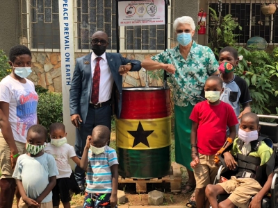 UGAG donates  to Nsawam Orthopedic Training Center