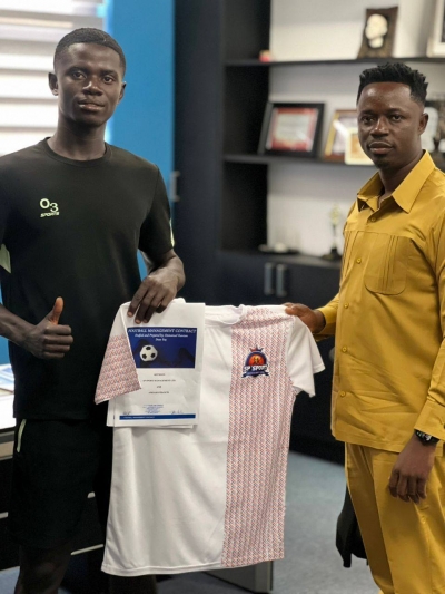 SP Sports Management signs footballer Amoako Francis