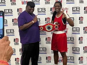 Dr. Ornella Sathoud awarded Most Outstanding Boxer at Vicente Shelito's Female Championship &amp; Invitational Tournament