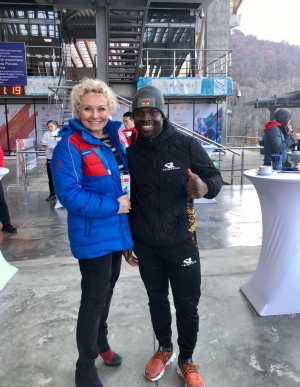 Ghanaian Frimpong arrives in Sochi to train with Russian skeleton team with eye on Beijing 2022