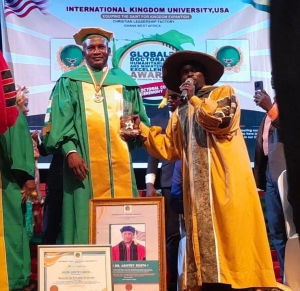 Nii Adotey Dzata 1 Gets Honorary Doctorate Degree
