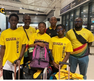 Ghana&rsquo;s national youth swimming team for Angola, 4th African Youth Games