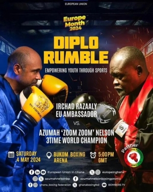 Azumah Nelson returns to The Ring, Faces Challenger EU Ambassador In ‘Diplo Rumble’ Exhibition Bout