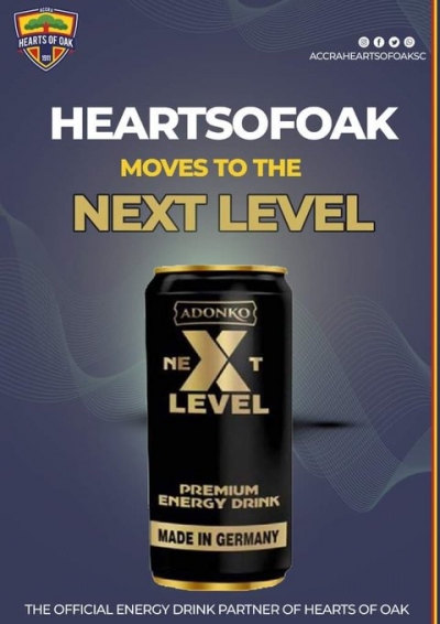 Hearts of Oak secure a deal with Adonko Next Level Energy Drink