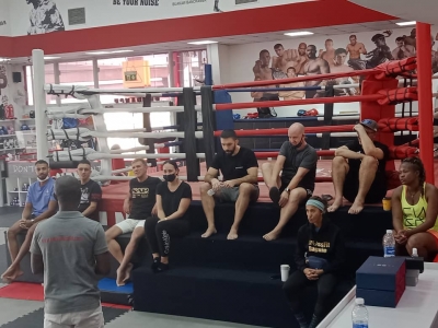 Ace Boxing referee Roger Banor performs at WABA Seminar in UAE
