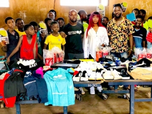 Table Tennis Star Derek Abrefa Donates Equipment To Sports Foundations In Ghana