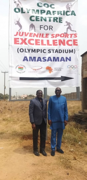 Ghana Olympic Committee Receive Funds To Kick Start Project at Amasaman