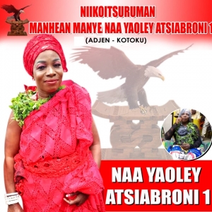 Naa Yaoley Atsiabroni 1 returns to family home in Accra