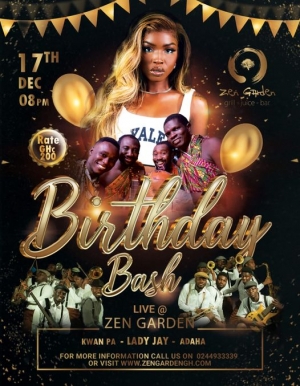 Lady Jay, Kwan Pa, Adaha Dancers And Others To Thrill At 7th Birthday Bash  On December 17