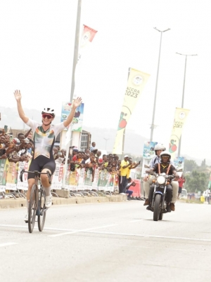 South Africa's Sprinter Hayley Preen Wins Women's Road Race Gold In A Time Of 2hrs, 41mins,53secs At 13th African Games
