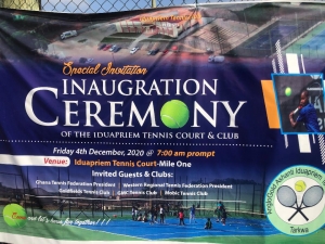 Inauguration Of Anglogold Ashanti Iduapriem Tennis Club On December 5, 2020