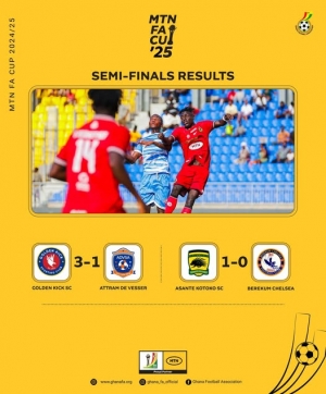 Asante Kotoko And Golden Kick FC For 2024/2025 MTN FA Cup Final