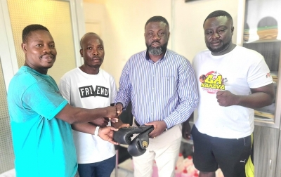 Bukom Boxing Gym Shows Appreciation To Cartel CEO, Harry Henry Owoo