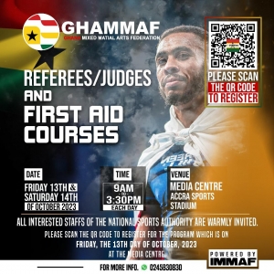 GHAMMAF To Organize Referees/ Judges, First Aid Courses