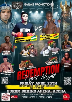 Michael One Bullet Ansah Returns On April 25 on Nana's Promotions, Charles Zimaal on the bill