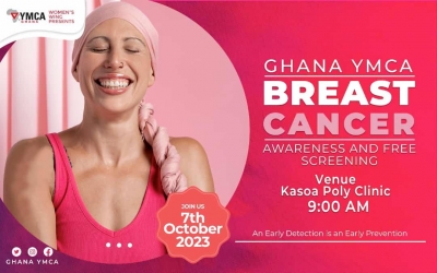 YMCA Women’s Wing And WOSPOG organizes Breast Cancer Awareness And Free Screening at Kasoa Poly Clinic