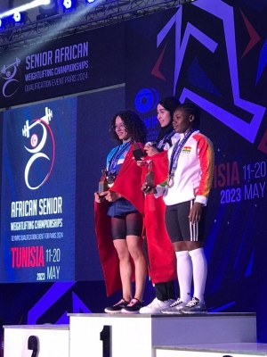 Winnifred Ntumi wins three medals at African Weightlifting Championship