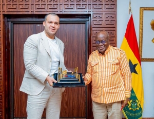 International Boxing Association (IBA) President Mr. Umar Nazarovich Kremlev Meets Nana Akufo Addo
