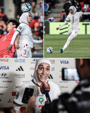 Morocco defender Nouhaila Benzina makes history, first to wear hijab at Women's World Cup