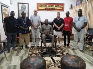 GOC, GCF Pays Courtesy call on Odeneho Kwafo Akotoi of Akwamu State