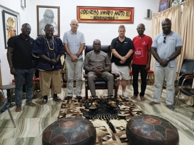 GOC, GCF Pays Courtesy call on Odeneho Kwafo Akotoi of Akwamu State