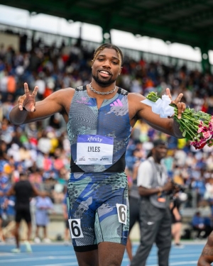 Noah Lyles Breaks Usain Bolt's Record After London Diamond League Win