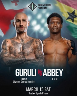 Bernard Abbey to face Olympic Medalist Lasha Guruli in Georgia