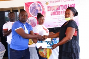 Daily Manna Foundation Donates To 50 aged people and widows At Bremang New York