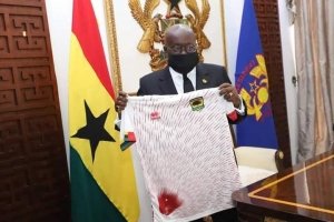Asante Kotoko Presents New Errea Replica Jersey To President Akufo Addo
