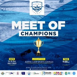 Ghana Swimming League Presents &lsquo;Meet Of Champions&rsquo; on 1st and 2nd July at Burma Camp