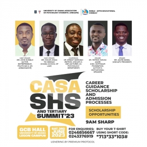 CASA SHS &rsquo;23 Summit scheduled for University of Ghana on June 3rd