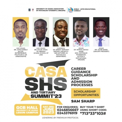 CASA SHS ’23 Summit scheduled for University of Ghana on June 3rd