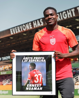 Ernest Nuamah named Denmark Best Footballer of the Year