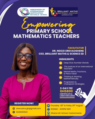 Empowering Primary School Mathematics Teachers Programme At Ghana International School