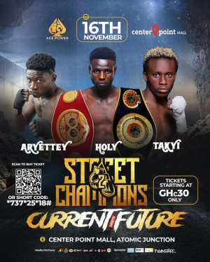 takes boxing to Center Point Mall at Madina, Atomic Junction
