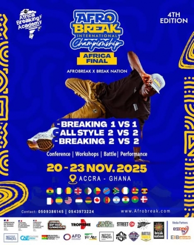Africa Finals of Afrobreak International Championship 2025 returns to Ghana
