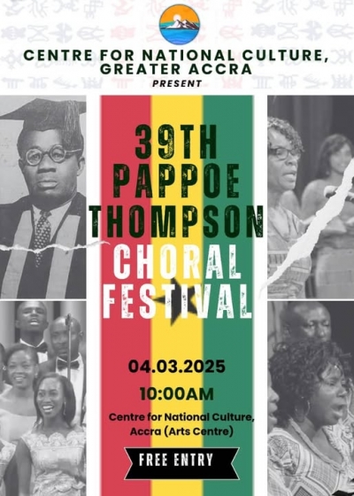 34th Emmanuel Pappoe-Thompson Choral Music Festival to be held on March 5 at Arts Center in Accra