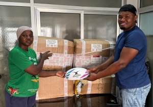 Ghana Rugby Receives Gilbert Balls From World Rugby