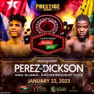 WBO Global Cruiserweight Championship: Lenar Perez (Cuba) Versus Jacob Dickson (Ghana)