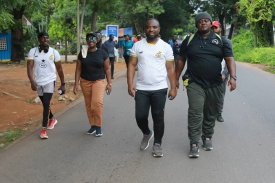 Media advised to make their health priority, after walk in honour of Nana Kwasi Gyan Apenteng
