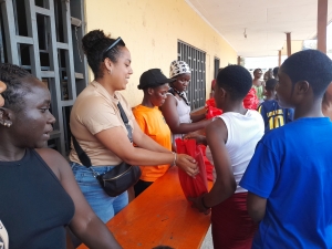 Street Academy distributes free exercise, note books and other stationary to pupils