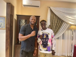 Tokyo 2020 Olympic Games Bronze Medalist Samuel Takyi Aka &lsquo;The Ring Warrior&rsquo; Meets Asafa Powell
