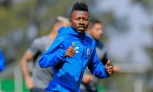 Clifford Aboagye arrives at Black Stars camp in Cape Coast